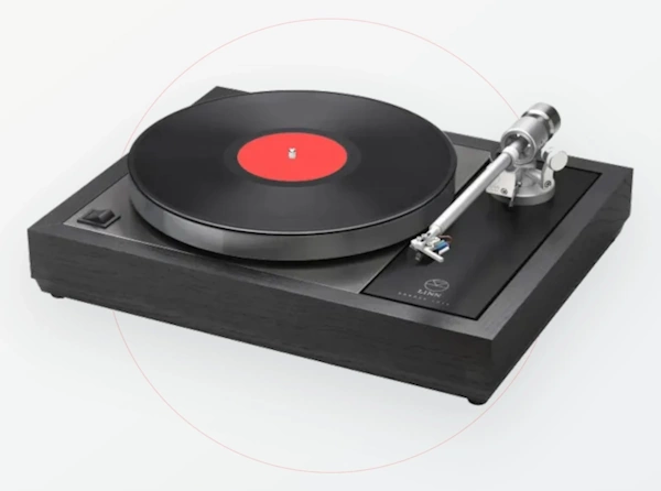 Linn Sondek LP12 highlighted with an orange circle